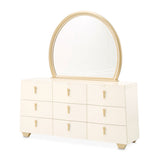 Fantosini Gold Creamy Pearl Dresser With Mirror from Michael Amini - Luna Furniture