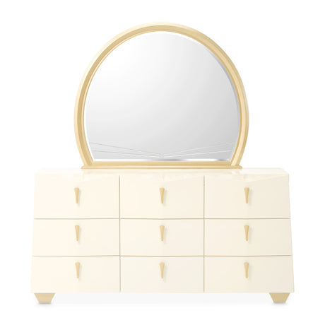 Fantosini Gold Creamy Pearl Dresser With Mirror from Michael Amini - Luna Furniture