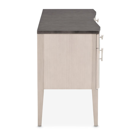 Fantosini Silver Mist Vanity Desk from Michael Amini - Luna Furniture