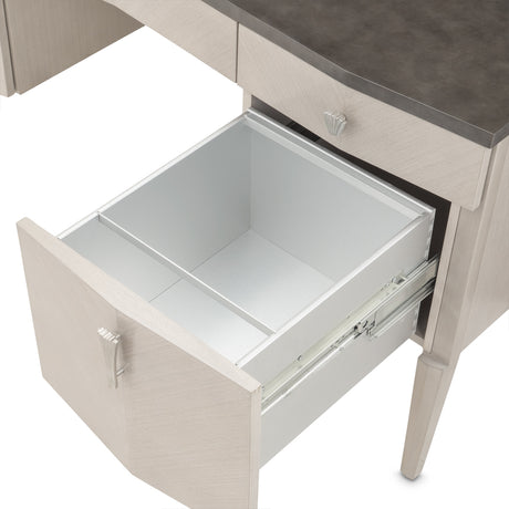 Fantosini Silver Mist Vanity Desk from Michael Amini - Luna Furniture