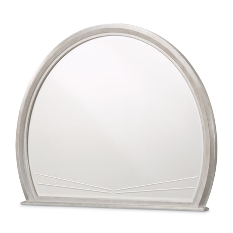 Fantosini Silver Leaf Round Dresser Mirror from Michael Amini - Luna Furniture