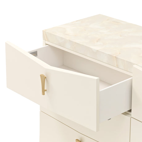 Fantosini Gold Creamy Pearl 10-drawer Chest from Michael Amini - Luna Furniture