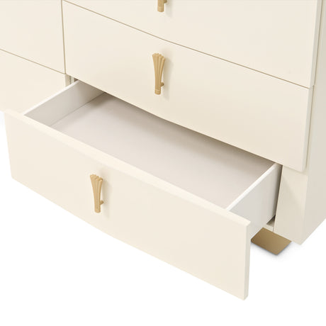 Fantosini Gold Creamy Pearl 10-drawer Chest from Michael Amini - Luna Furniture