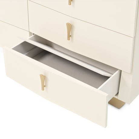 Fantosini Gold Creamy Pearl 10-drawer Chest from Michael Amini - Luna Furniture