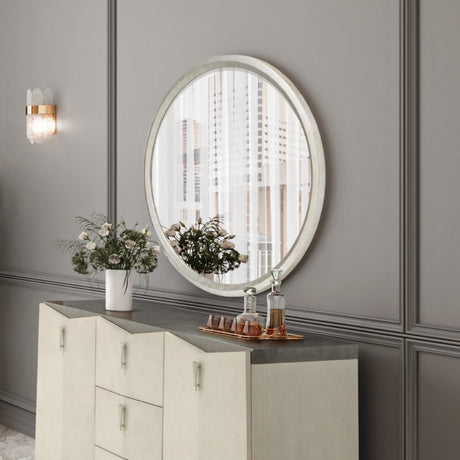 Fantosini Silver Leaf Wall Mirror from Michael Amini - Luna Furniture