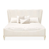 La Terrazza Creamy Pearl Upholstered Bed from Michael Amini - Luna Furniture