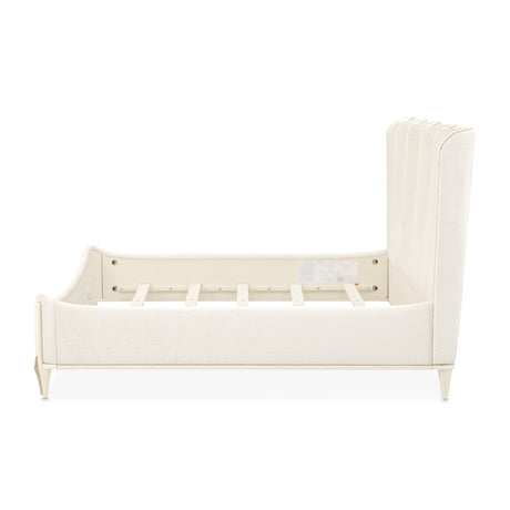 La Terrazza Creamy Pearl Upholstered Bed from Michael Amini - Luna Furniture