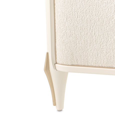 La Terrazza Creamy Pearl Upholstered Bed from Michael Amini - Luna Furniture