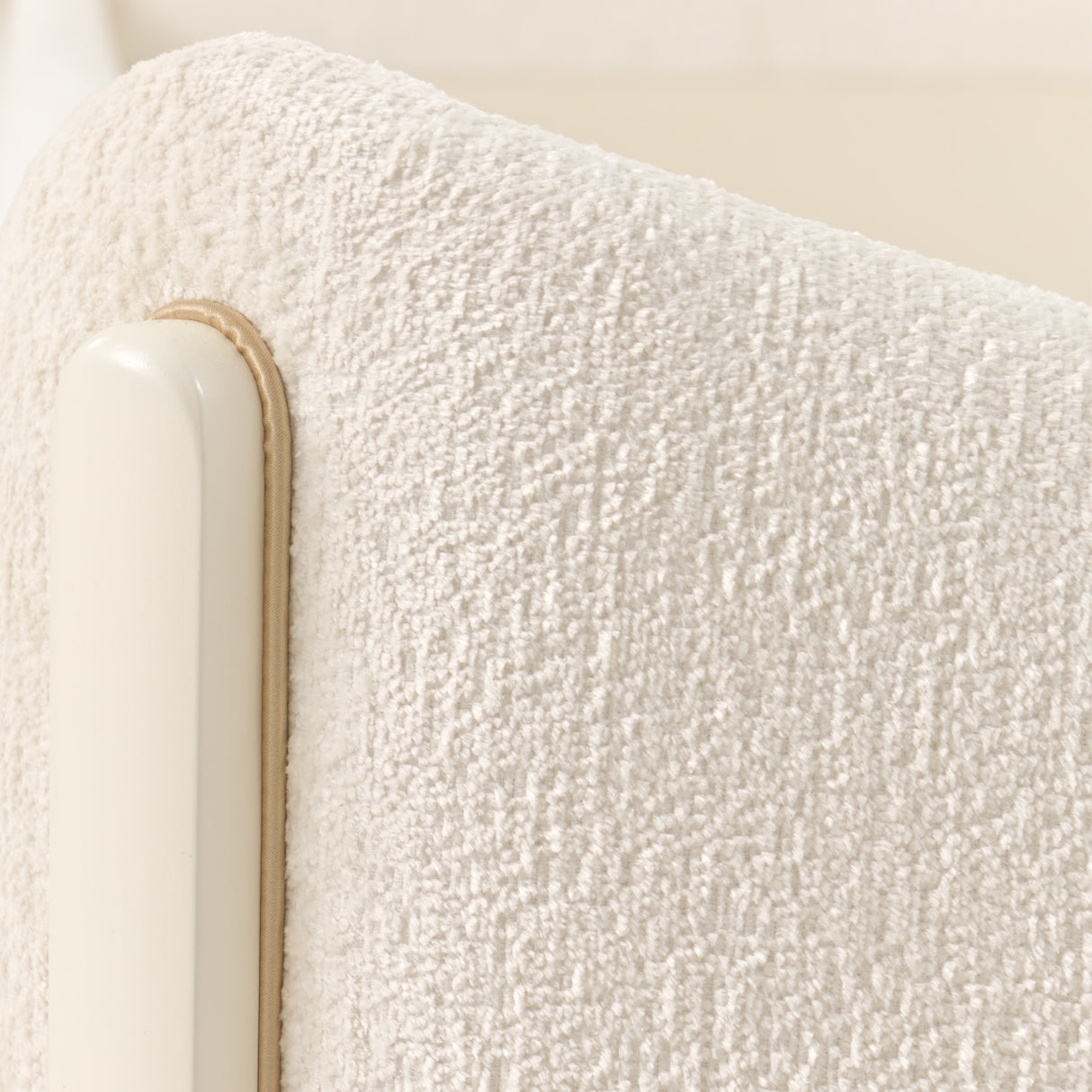 La Terrazza Creamy Pearl Upholstered Bed from Michael Amini - Luna Furniture