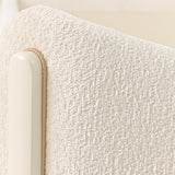 La Terrazza Creamy Pearl Upholstered Bed from Michael Amini - Luna Furniture
