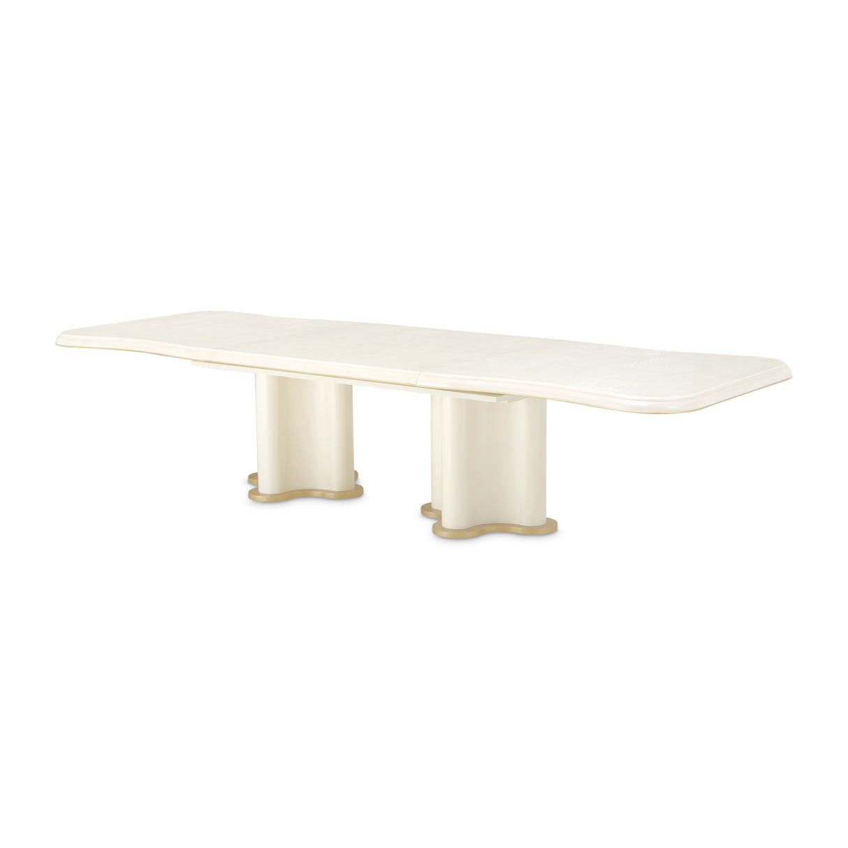 La Terrazza Creamy Pearl Double Pedestal Dining Table from Michael Amini - Luna Furniture