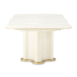 La Terrazza Creamy Pearl Double Pedestal Dining Table from Michael Amini - Luna Furniture