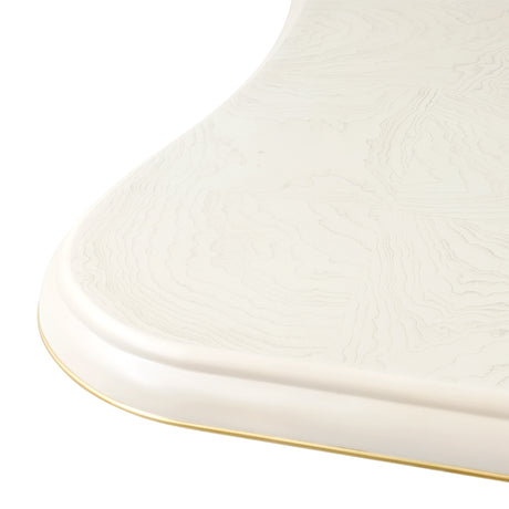La Terrazza Creamy Pearl Double Pedestal Dining Table from Michael Amini - Luna Furniture