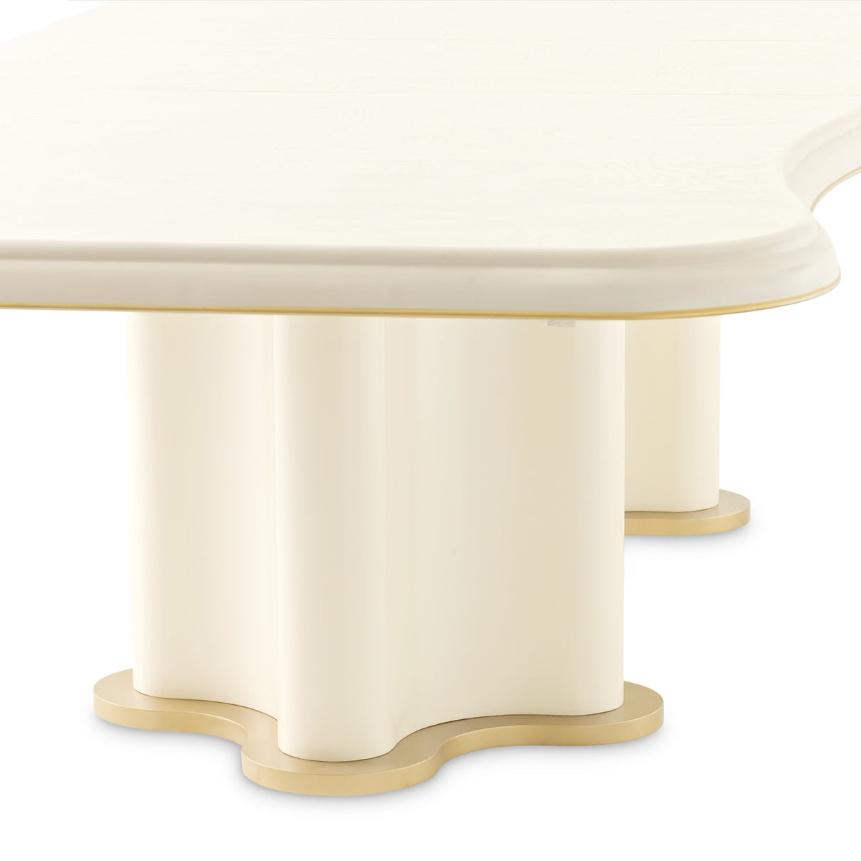 La Terrazza Creamy Pearl Double Pedestal Dining Table from Michael Amini - Luna Furniture