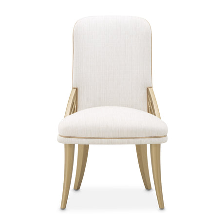 La Terrazza Creamy Pearl Dining Side Chair from Michael Amini - Luna Furniture