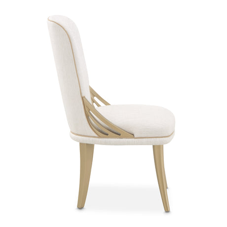 La Terrazza Creamy Pearl Dining Side Chair from Michael Amini - Luna Furniture