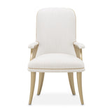 La Terrazza Creamy Pearl Dining Arm Chair from Michael Amini - Luna Furniture
