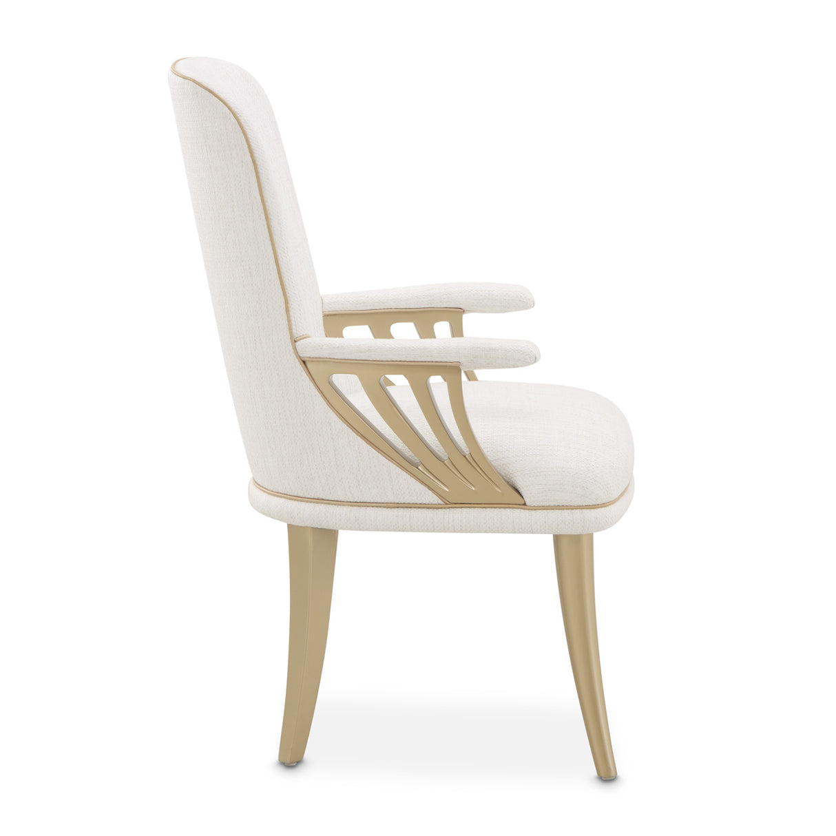La Terrazza Creamy Pearl Dining Arm Chair from Michael Amini - Luna Furniture