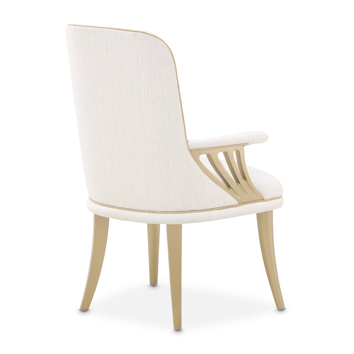 La Terrazza Creamy Pearl Dining Arm Chair from Michael Amini - Luna Furniture