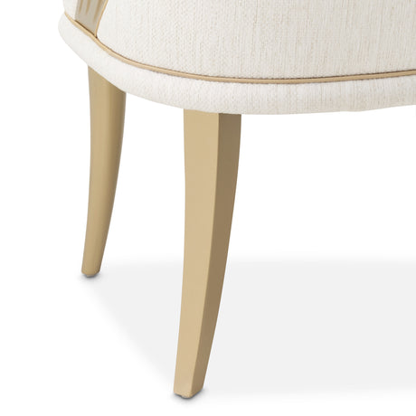 La Terrazza Creamy Pearl Dining Arm Chair from Michael Amini - Luna Furniture