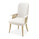 La Terrazza Creamy Pearl Dining Arm Chair from Michael Amini - Luna Furniture