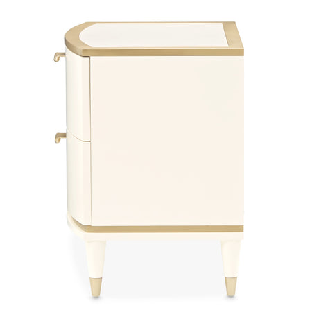 La Terrazza Creamy Pearl Nightstand from Michael Amini - Luna Furniture