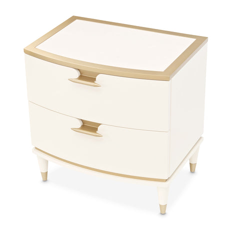 La Terrazza Creamy Pearl Nightstand from Michael Amini - Luna Furniture