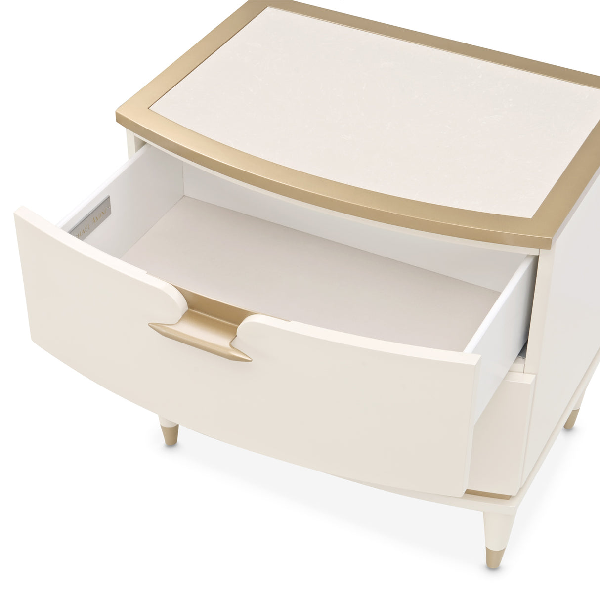 La Terrazza Creamy Pearl Nightstand from Michael Amini - Luna Furniture