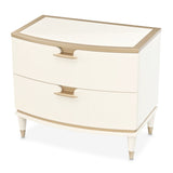 La Terrazza Creamy Pearl Large Nightstand from Michael Amini - Luna Furniture