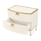 La Terrazza Creamy Pearl Large Nightstand from Michael Amini - Luna Furniture