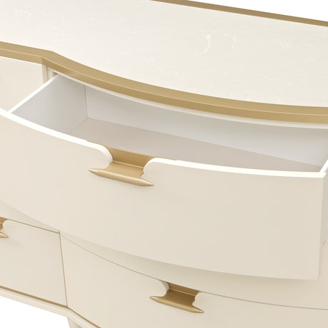 La Terrazza Creamy Pearl Dresser from Michael Amini - Luna Furniture