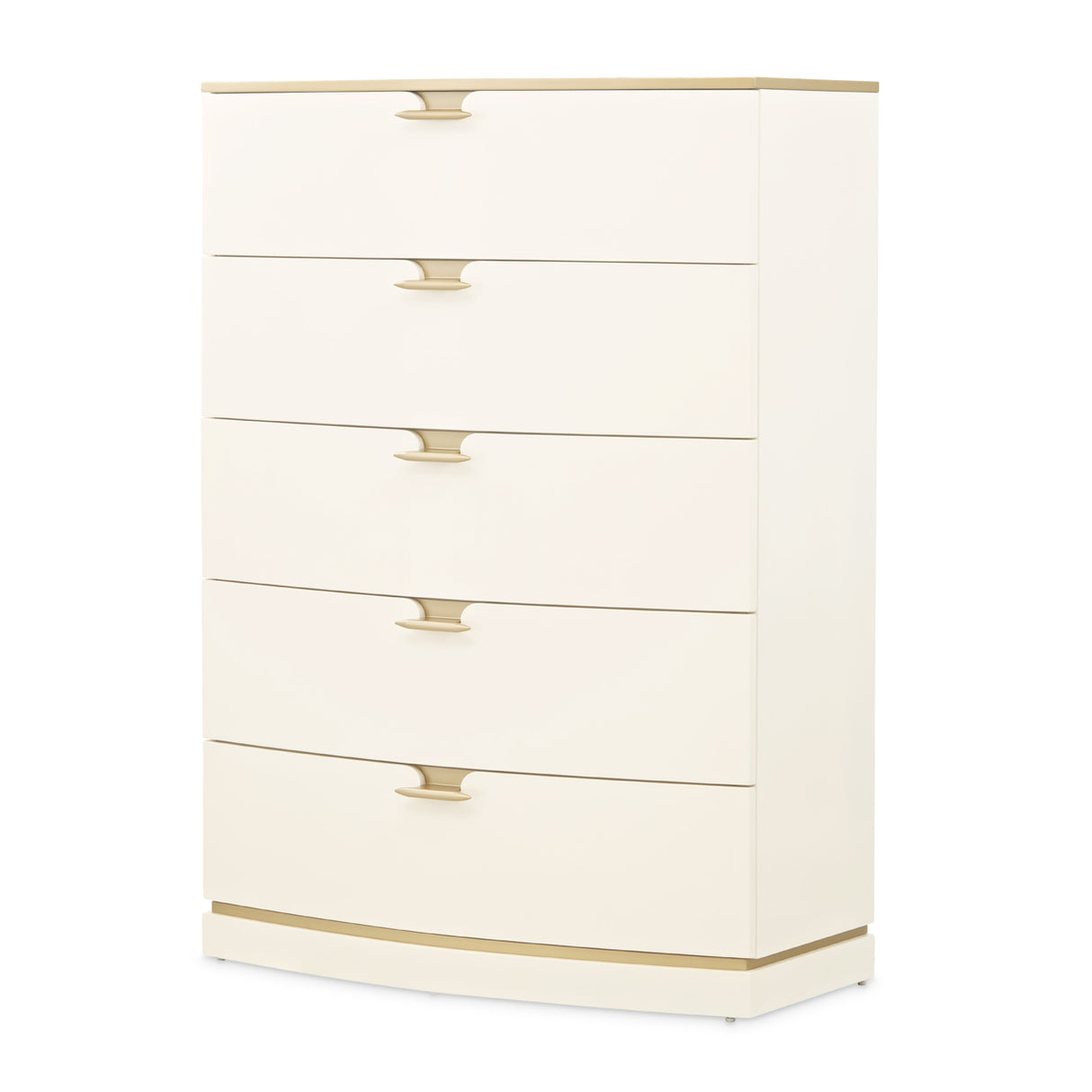 La Terrazza Creamy Pearl 5-drawer Chest from Michael Amini - Luna Furniture