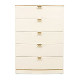 La Terrazza Creamy Pearl 5-drawer Chest from Michael Amini - Luna Furniture
