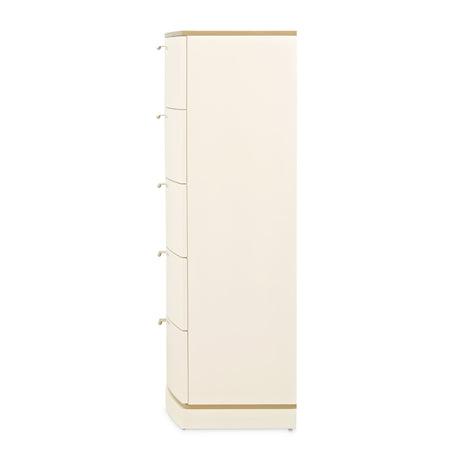 La Terrazza Creamy Pearl 5-drawer Chest from Michael Amini - Luna Furniture