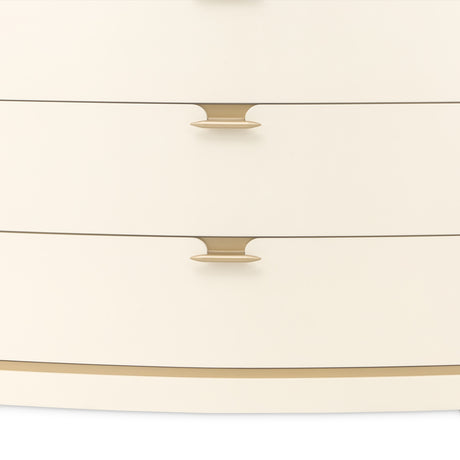 La Terrazza Creamy Pearl 5-drawer Chest from Michael Amini - Luna Furniture