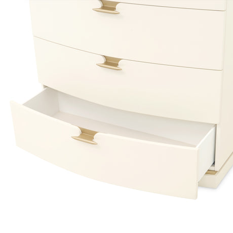 La Terrazza Creamy Pearl 5-drawer Chest from Michael Amini - Luna Furniture