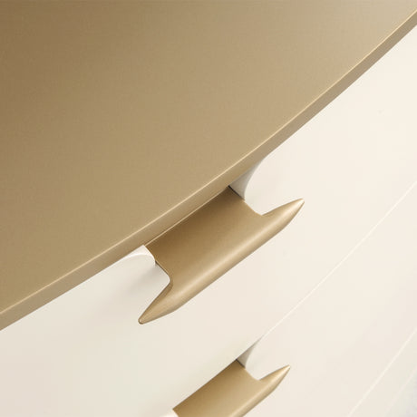 La Terrazza Creamy Pearl 5-drawer Chest from Michael Amini - Luna Furniture