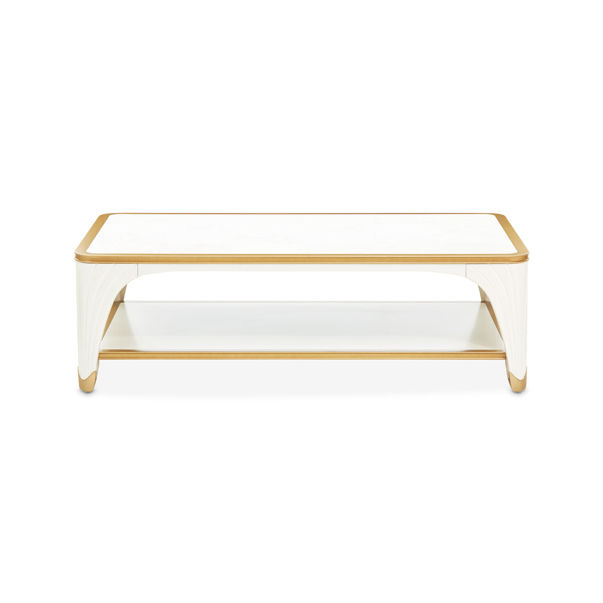 La Terrazza Creamy Pearl Rect. Cocktail Table Creamy Pearl from Michael Amini - Luna Furniture