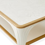 La Terrazza Creamy Pearl Rect. Cocktail Table Creamy Pearl from Michael Amini - Luna Furniture