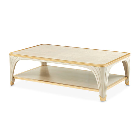 La Terrazza Silver Mist Rect. Cocktail Table Silver Mist from Michael Amini - Luna Furniture