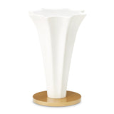 La Terrazza Creamy Pearl Chairside Table - Creamy Pearl from Michael Amini - Luna Furniture