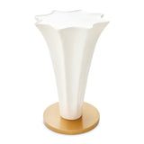 La Terrazza Creamy Pearl Chairside Table - Creamy Pearl from Michael Amini - Luna Furniture
