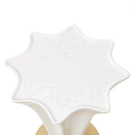 La Terrazza Creamy Pearl Chairside Table - Creamy Pearl from Michael Amini - Luna Furniture