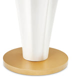 La Terrazza Creamy Pearl Chairside Table - Creamy Pearl from Michael Amini - Luna Furniture
