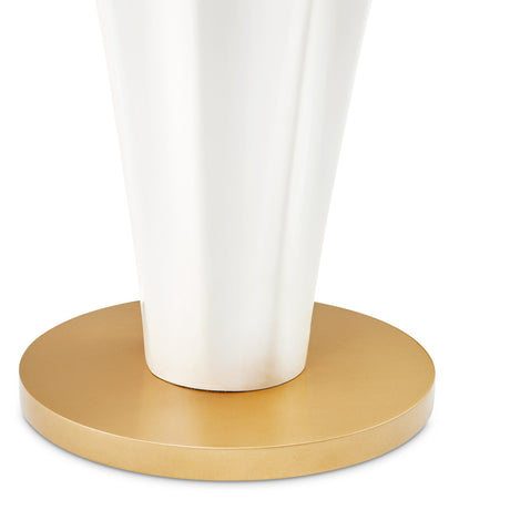 La Terrazza Creamy Pearl Chairside Table - Creamy Pearl from Michael Amini - Luna Furniture