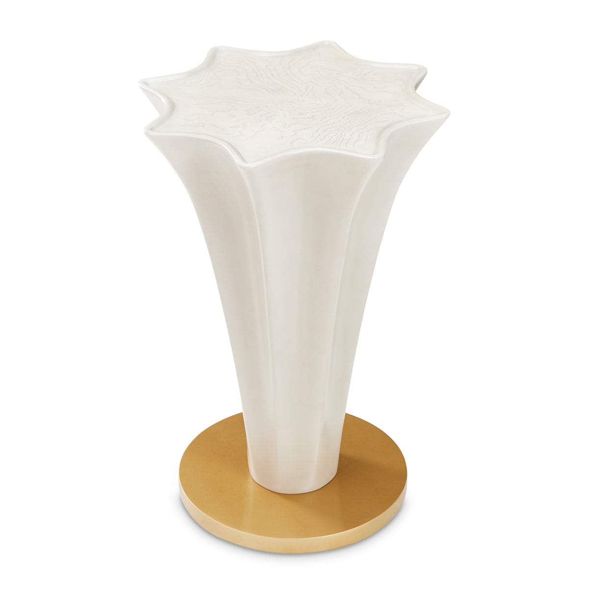 La Terrazza Silver Mist Chairside Table - Silver Mist from Michael Amini - Luna Furniture