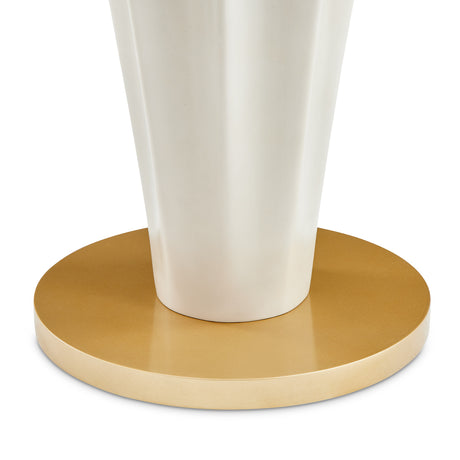 La Terrazza Silver Mist Chairside Table - Silver Mist from Michael Amini - Luna Furniture