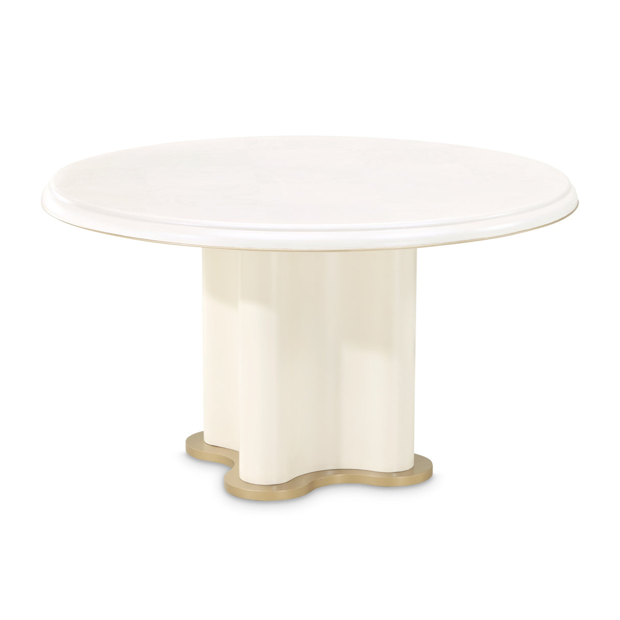 La Terrazza Creamy Pearl Round Dining Table from Michael Amini - Luna Furniture