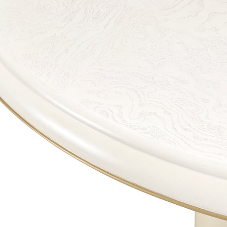 La Terrazza Creamy Pearl Round Dining Table from Michael Amini - Luna Furniture