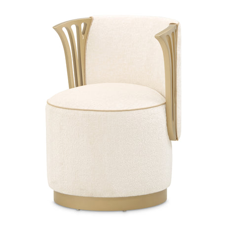 La Terrazza Creamy Pearl Vanity Chair from Michael Amini - Luna Furniture